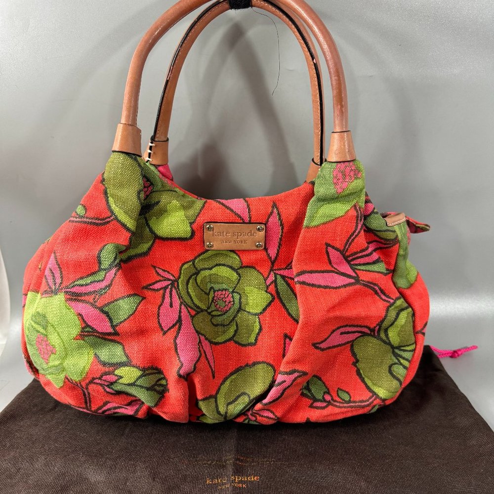 Kate Spade Floral Canvas Shoulder Bag